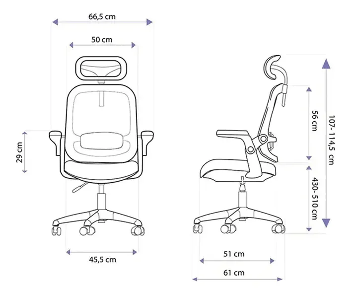Cadeira De Escritório Astra Ergonômica Elements Cinza Branco - R$ 827