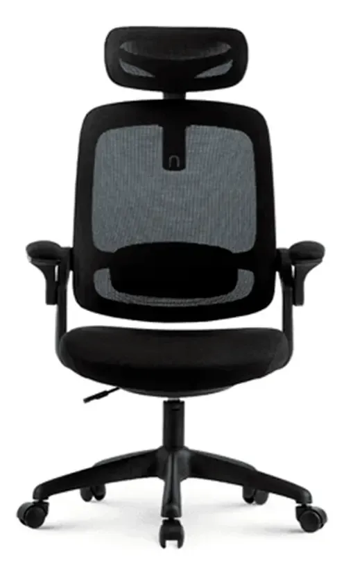 Cadeira De Escritorio Elements Astra Preta Giratória - R$ 820,23