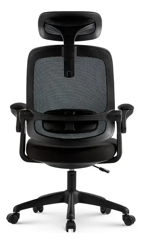 Cadeira De Escritorio Elements Astra Preta Giratória - R$ 820,23