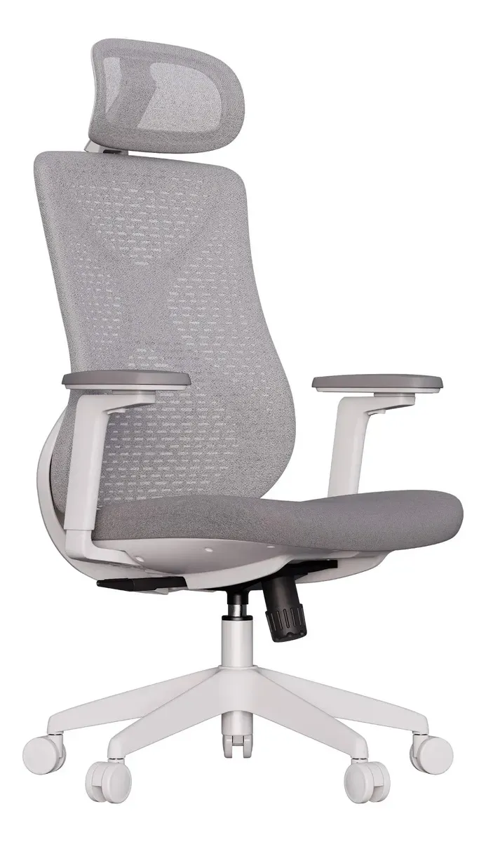 Cadeira De Escritório Ergonômica Aiven Com Mesh Elements Cinza - R$ 2.559,9