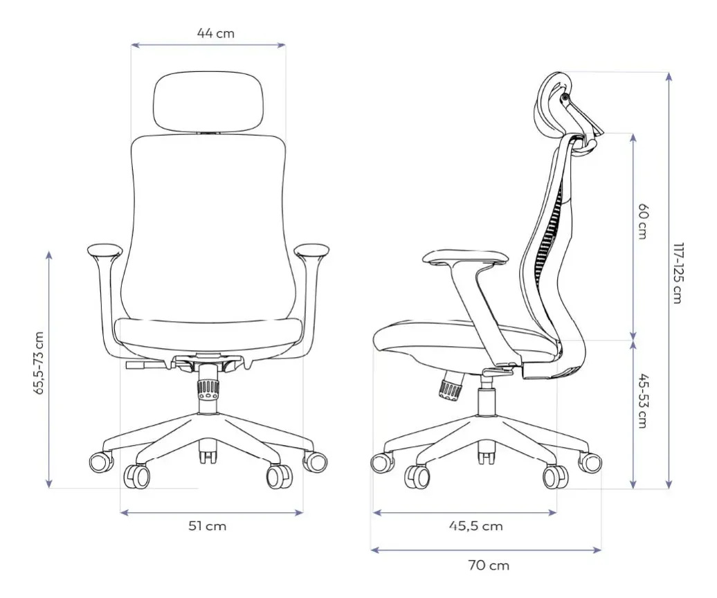 Cadeira De Escritório Ergonômica Aiven Com Mesh Elements Cinza - R$ 2.559,9