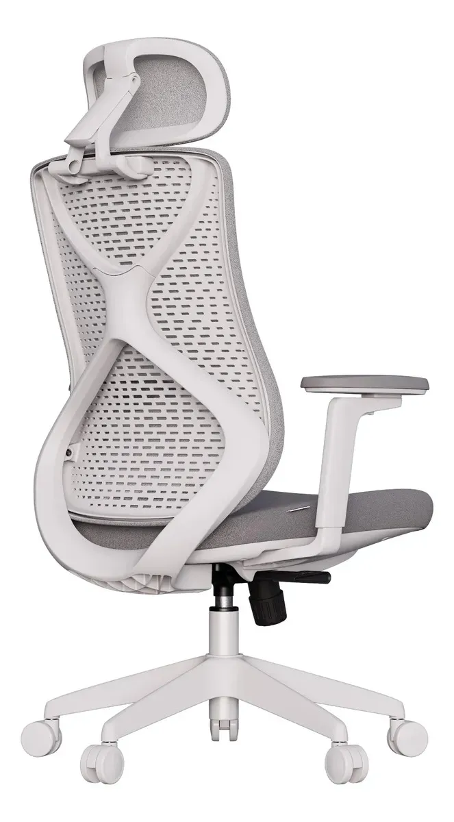 Cadeira De Escritório Ergonômica Aiven Com Mesh Elements Cinza - R$ 2.559,9