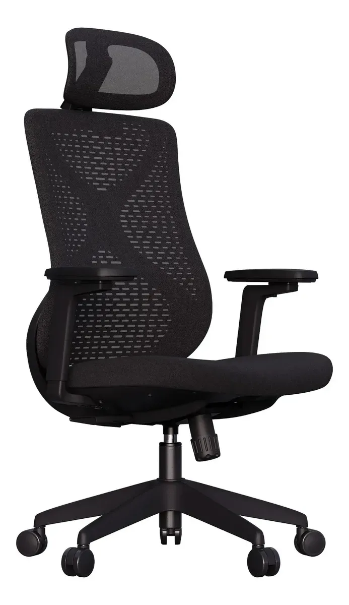Cadeira De Escritório Ergonômica Aiven Com Mesh Elements Preto NR17 - R$ 2.559,9