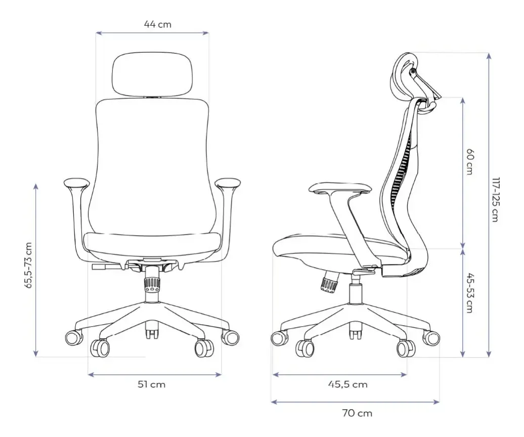 Cadeira De Escritório Ergonômica Aiven Com Mesh Elements Preto NR17 - R$ 2.559,9
