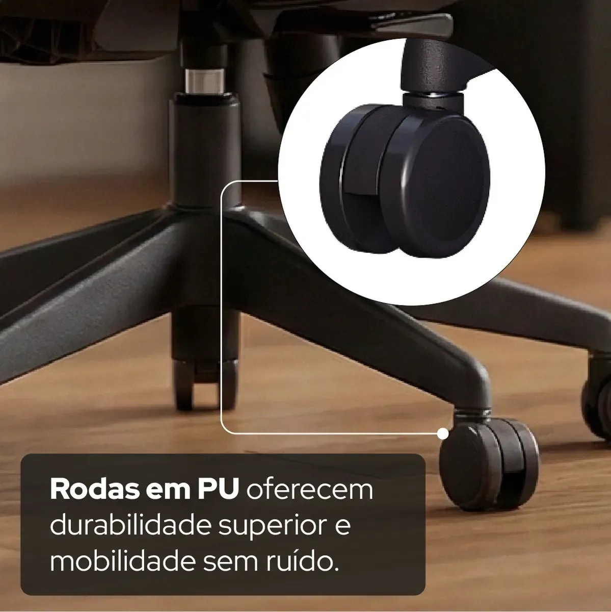 Cadeira De Escritório Ergonômica Aiven Com Mesh Elements Preto NR17 - R$ 2.559,9