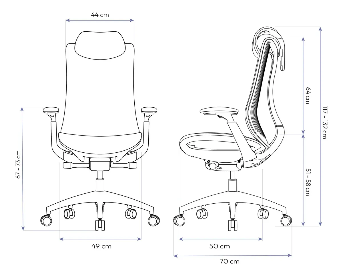 Cadeira De Escritório Ergonômica Elements Eterea Cinza 72115 - R$ 4.699,99