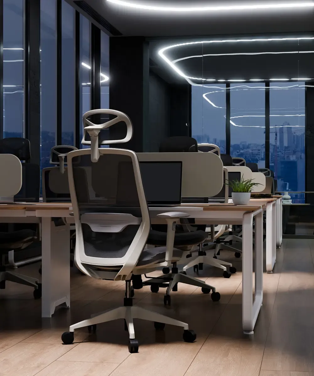Cadeira De Escritório Ergonômica Elements Serena Confortável Cinza - R$ 1.199