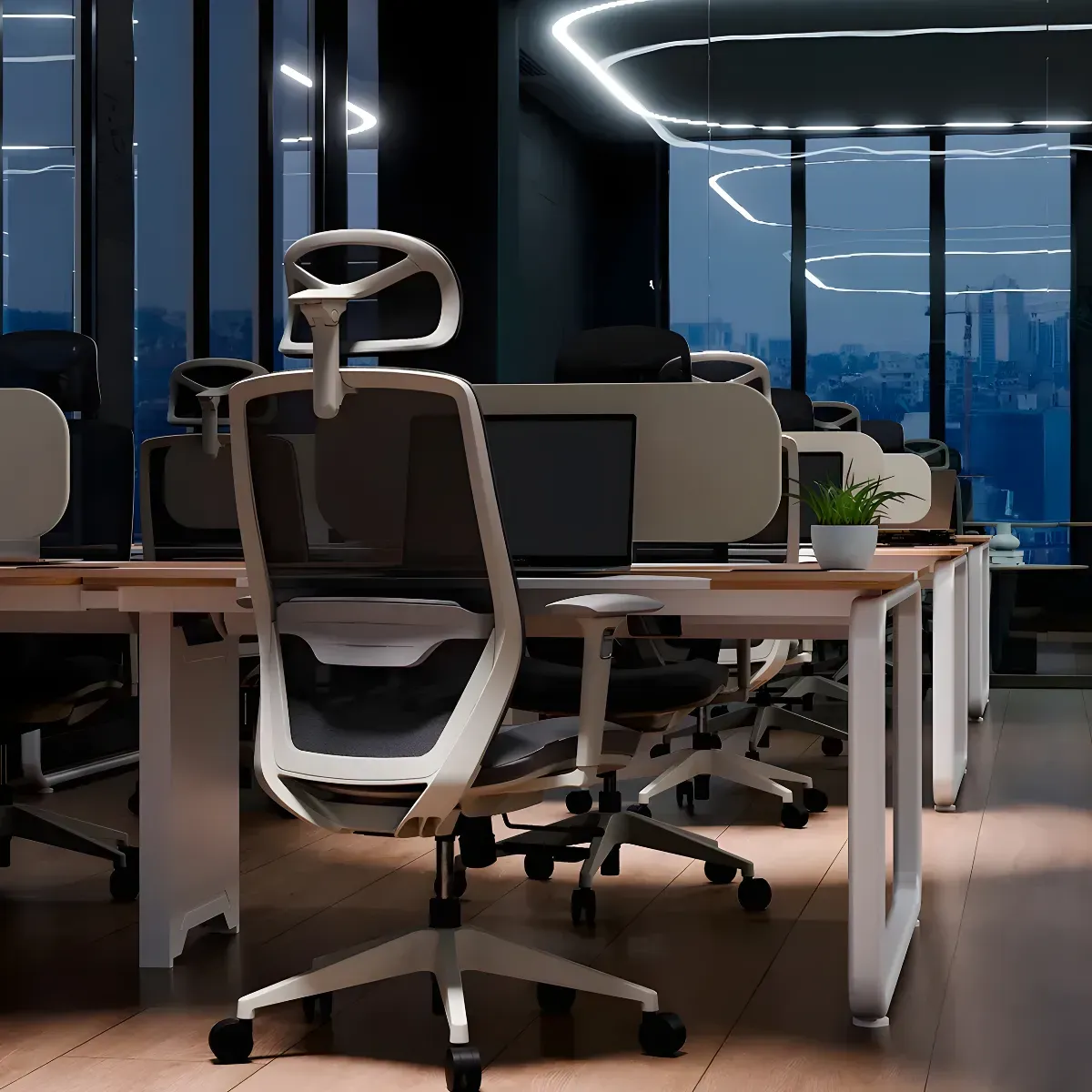 Cadeira De Escritório Ergonômica Elements Serena Confortável Cinza - R$ 1.199