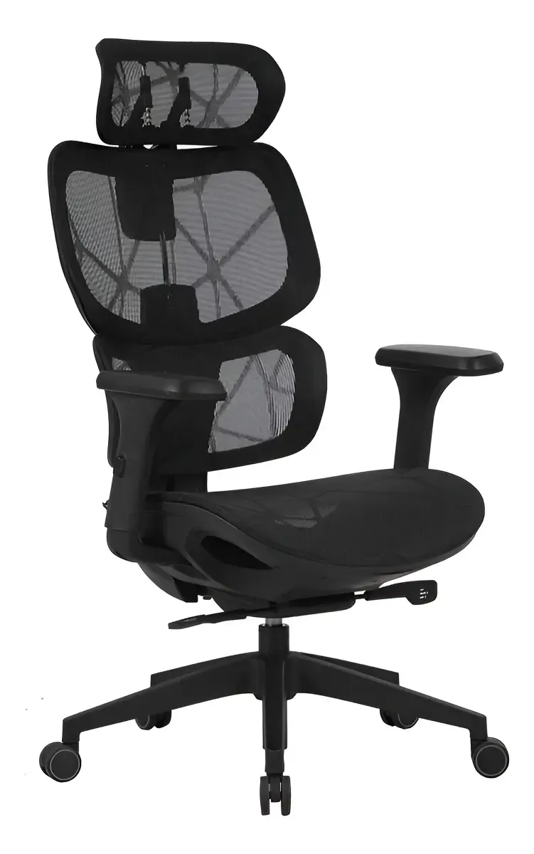 Cadeira De Escritório Ergonômica Elements Siggy Preta - R$ 1.759,99