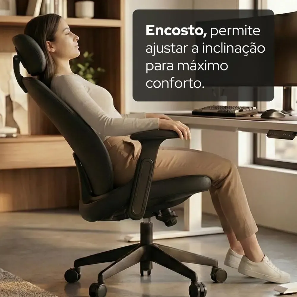 Cadeira Escritório Confortavel Ergonômica Elements Belena - R$ 2.549,9