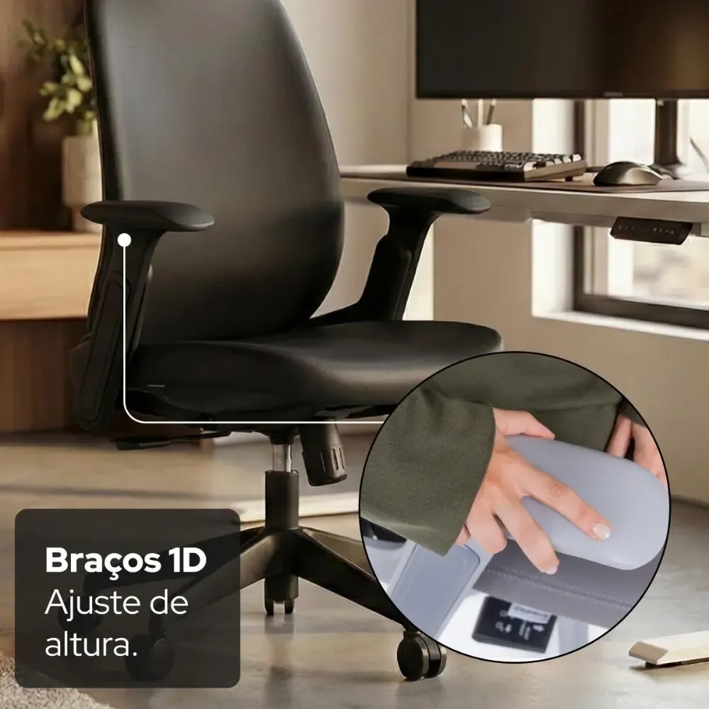 Cadeira Escritório Confortavel Ergonômica Elements Belena - R$ 2.549,9