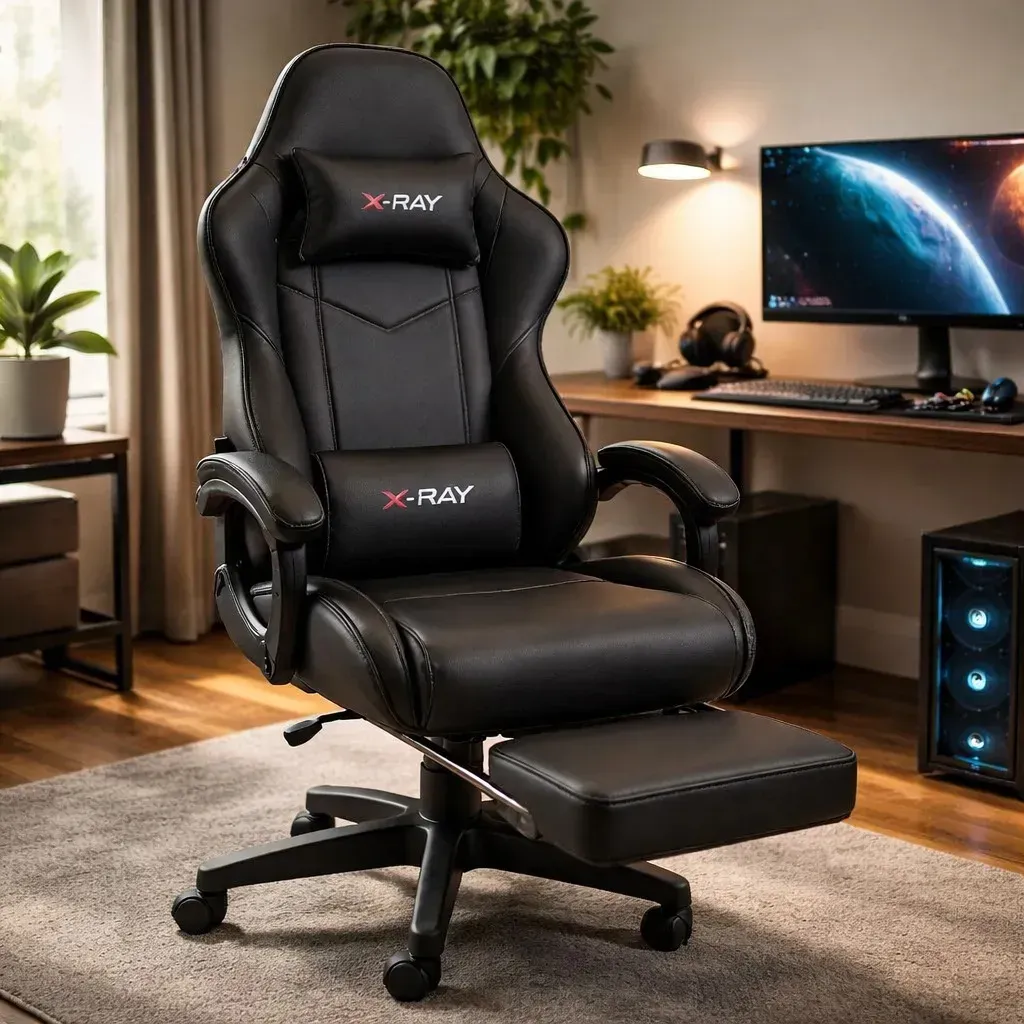 Cadeira Gamer X-ray Para Jogos/escritório Confortável Cor Black - R$ 589,8