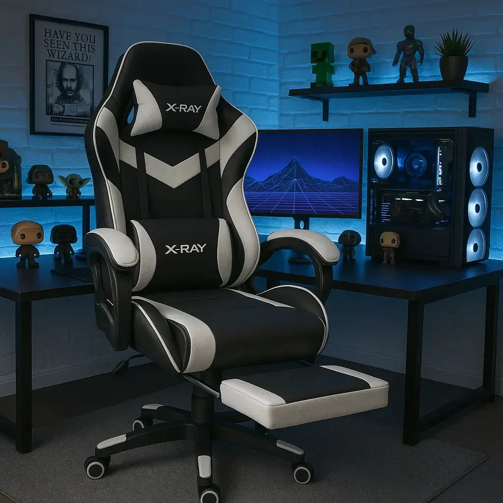 Cadeira Gamer X-ray Para Jogos/escritório Confortável Cor Black - R$ 589,8