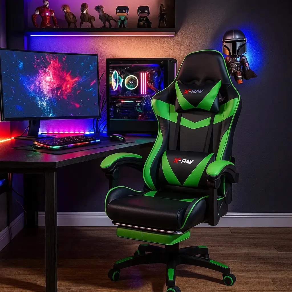Cadeira Gamer X-ray Para Jogos/escritório Confortável Cor Black - R$ 589,8