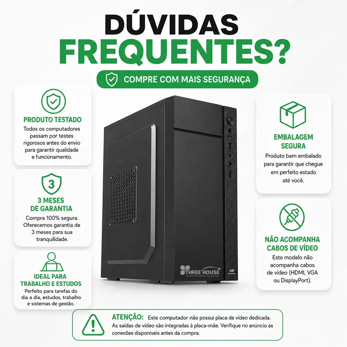 Computador Intel Core I5 | 16gb Ddr3 | Ssd240gb | Monitor 19 - R$ 1.164