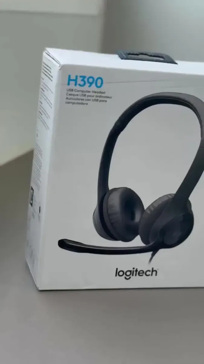Headset Logitech H390 USB-A com Microfone e Controle de Volume