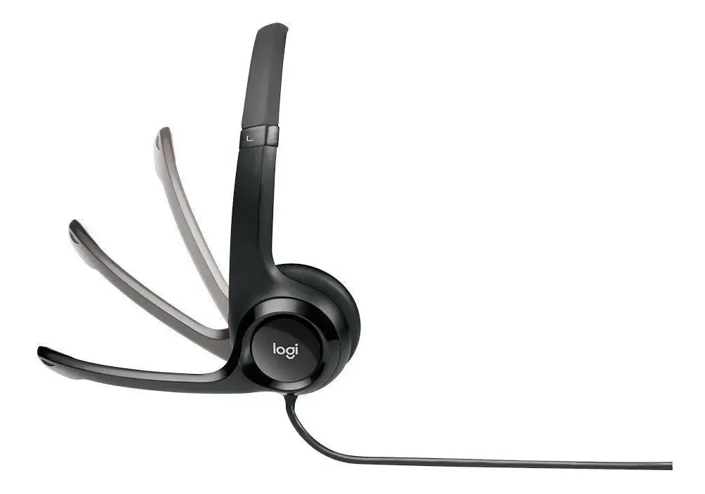Headset Logitech H390 USB-A com Microfone e Controle de Volume