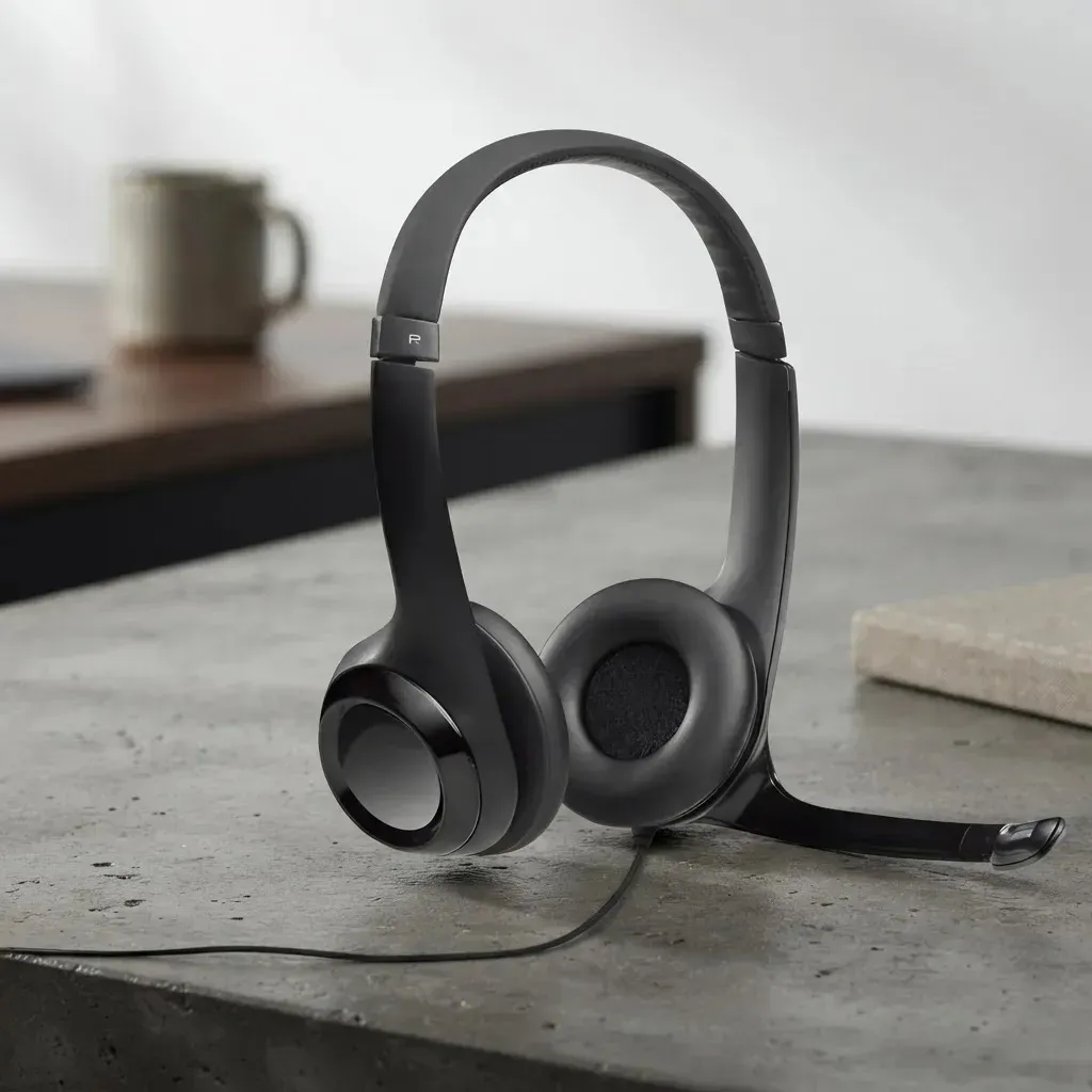 Headset Logitech H390 USB-A com Microfone e Controle de Volume