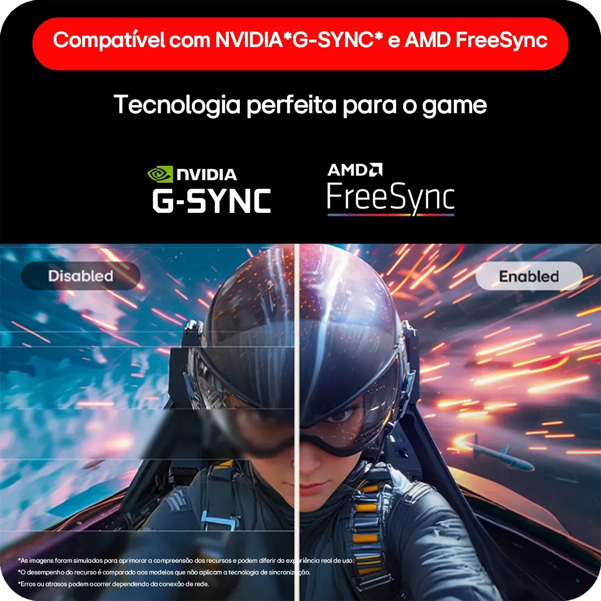 LG UltraGear Monitor Gamer 27" IPS, 144Hz Nativo, 1ms (MBR), Full HD (1920x1080), HDR10, NVIDIA G-SYNC, AMD FreeSync, Preto - 27G411B