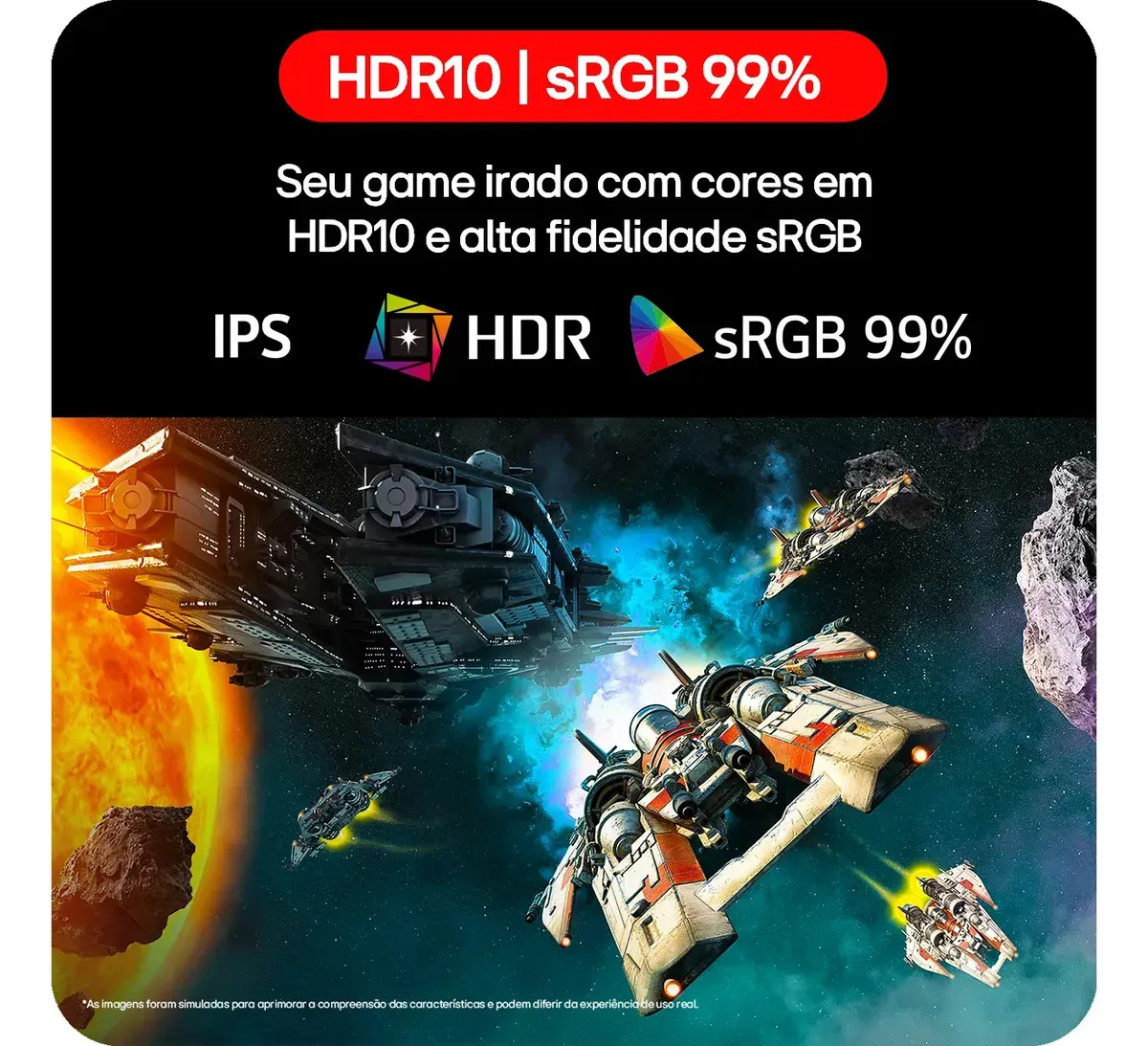 LG UltraGear Monitor Gamer 27" IPS, 144Hz Nativo, 1ms (MBR), Full HD (1920x1080), HDR10, NVIDIA G-SYNC, AMD FreeSync, Preto - 27G411B