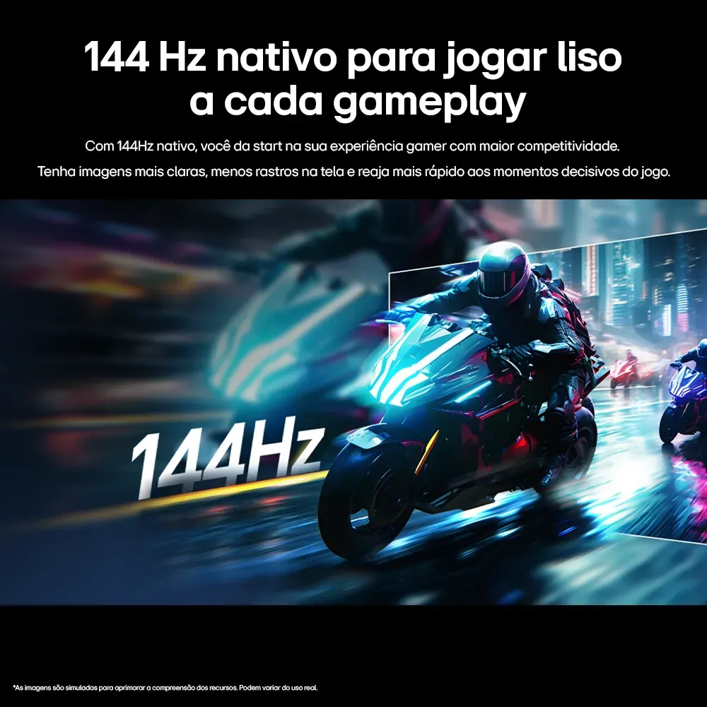 LG UltraGear Monitor Gamer 27" IPS, 144Hz Nativo, 1ms (MBR), Full HD (1920x1080), HDR10, NVIDIA G-SYNC, AMD FreeSync, Preto - 27G411B
