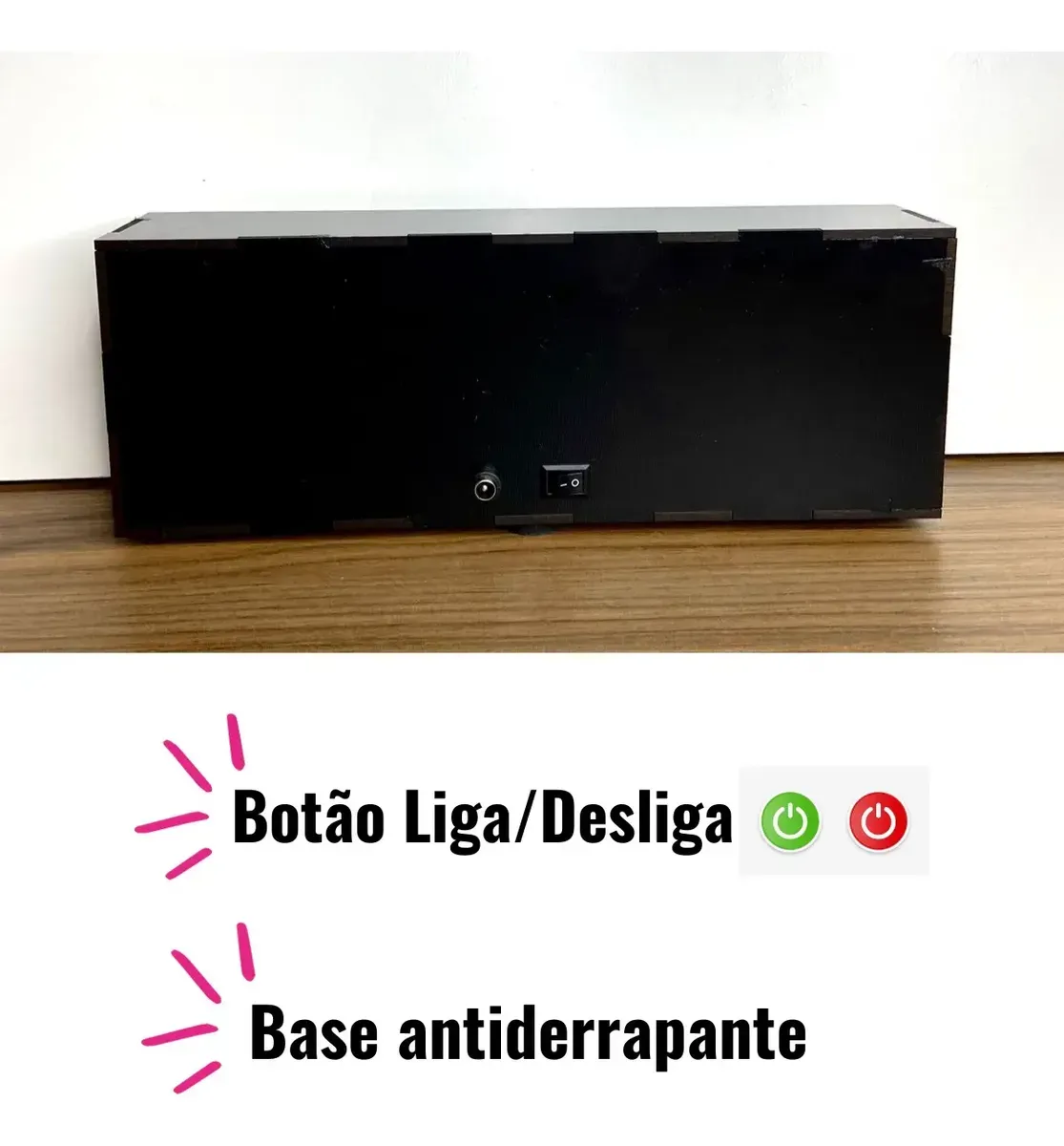 Luminária Play Abajur De Mesa Led Gamer Geek Mdf Psn - R$ 46,99