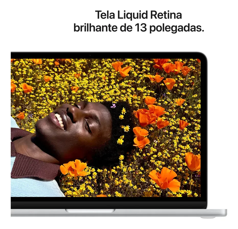 MacBook Neo de 13 polegadas: Chip A18 Pro, CPU de 6 núcleos, GPU de 5 núcleos, 512GB, Touch ID - Prateado
