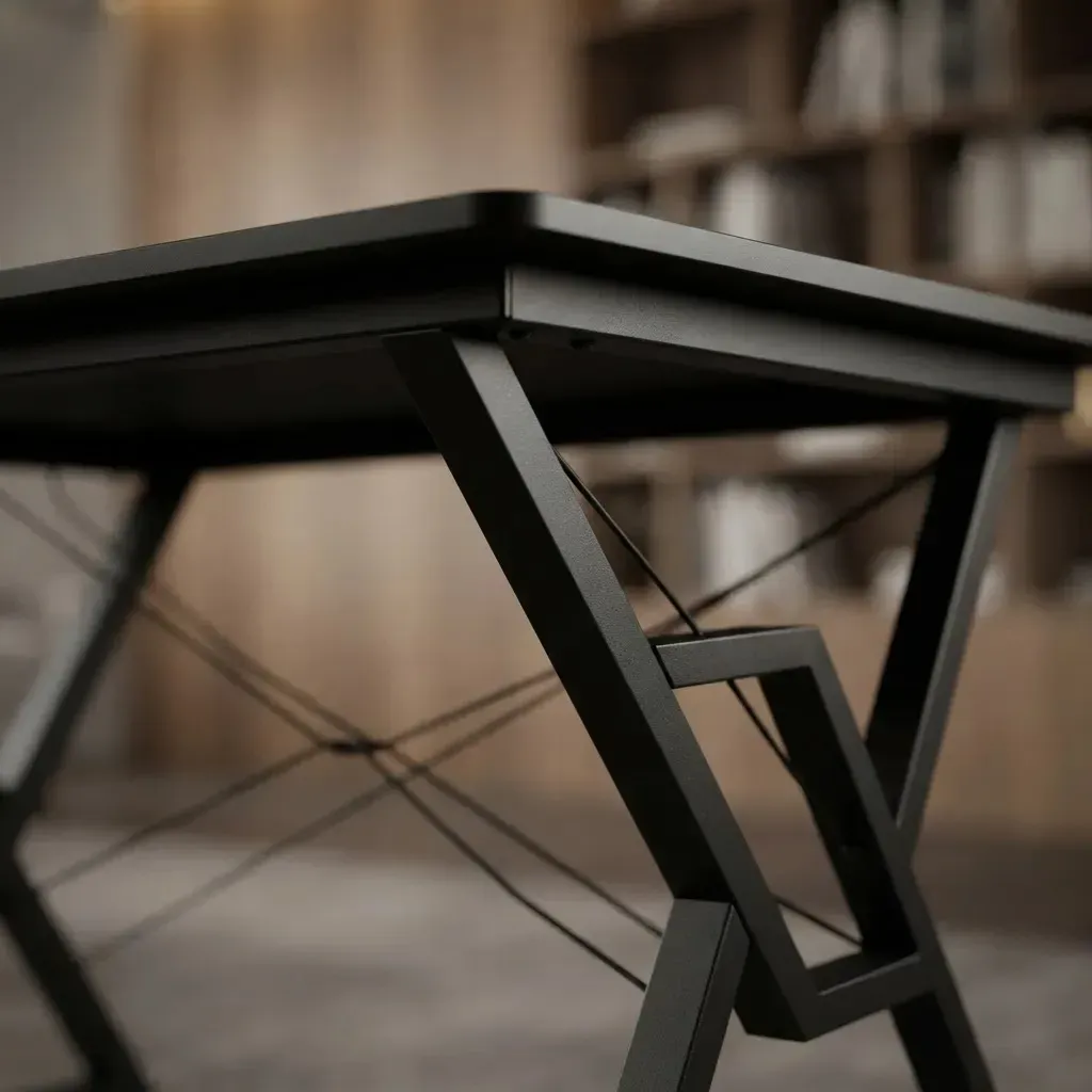 Mesa Para Escritorio Zinnia Aurea L140, 140cm, Preto - R$ 398,64