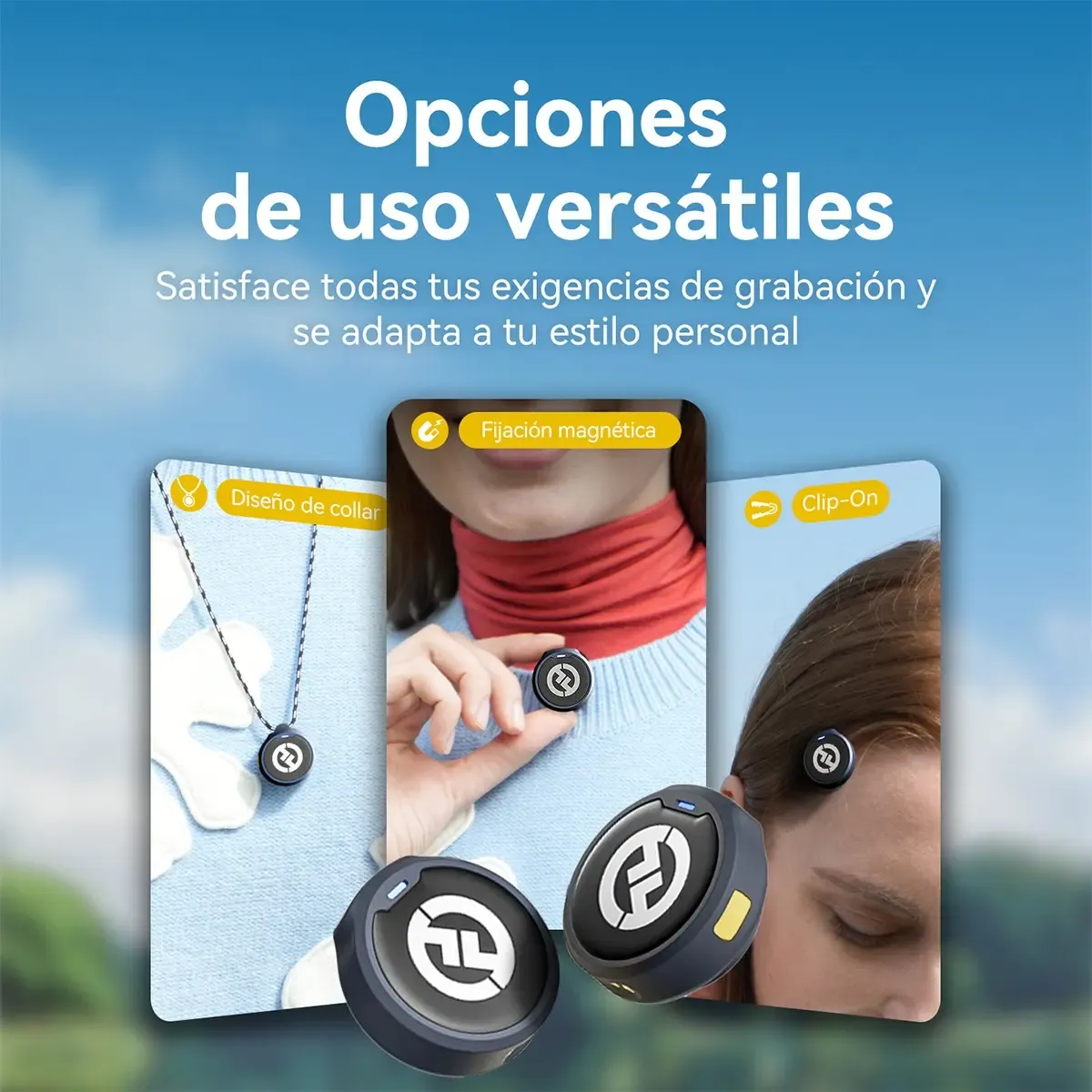 Microfone de lapela Hollyland Lark M2 Combo Preto. Sem Fio Duplo Com Cancelamento de Ruído USB-C Lightning Para iPhone Android Câmera Entrevistas Com Estojo de Carregamento Áudio 48kHz 24-bit - R$ 653