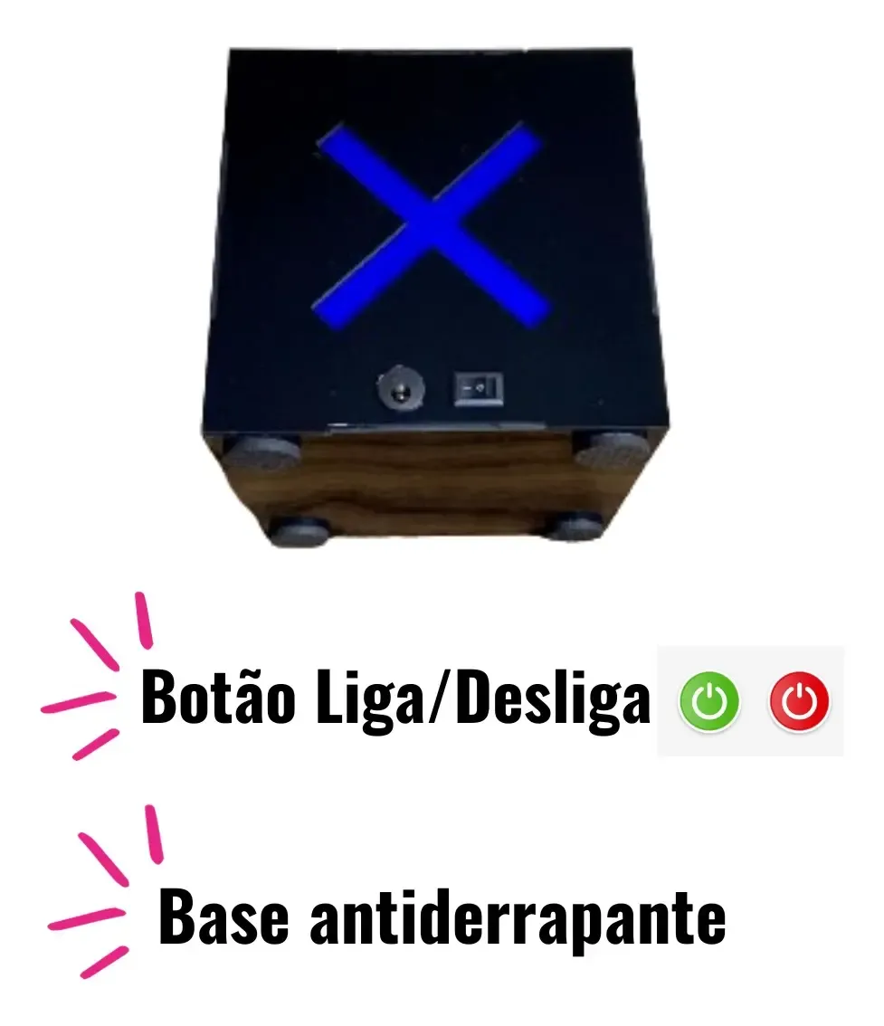 Mini Abajur Playstation V2 Cubo Luminária Acrílico Led Gamer - R$ 44,5