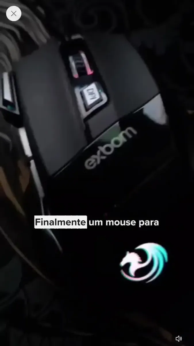 Mouse Gamer RGB USB Com Fio 3200 DPI Ajustável 7 Botões Fire Button LED 7 Cores Para PC Ergonômico