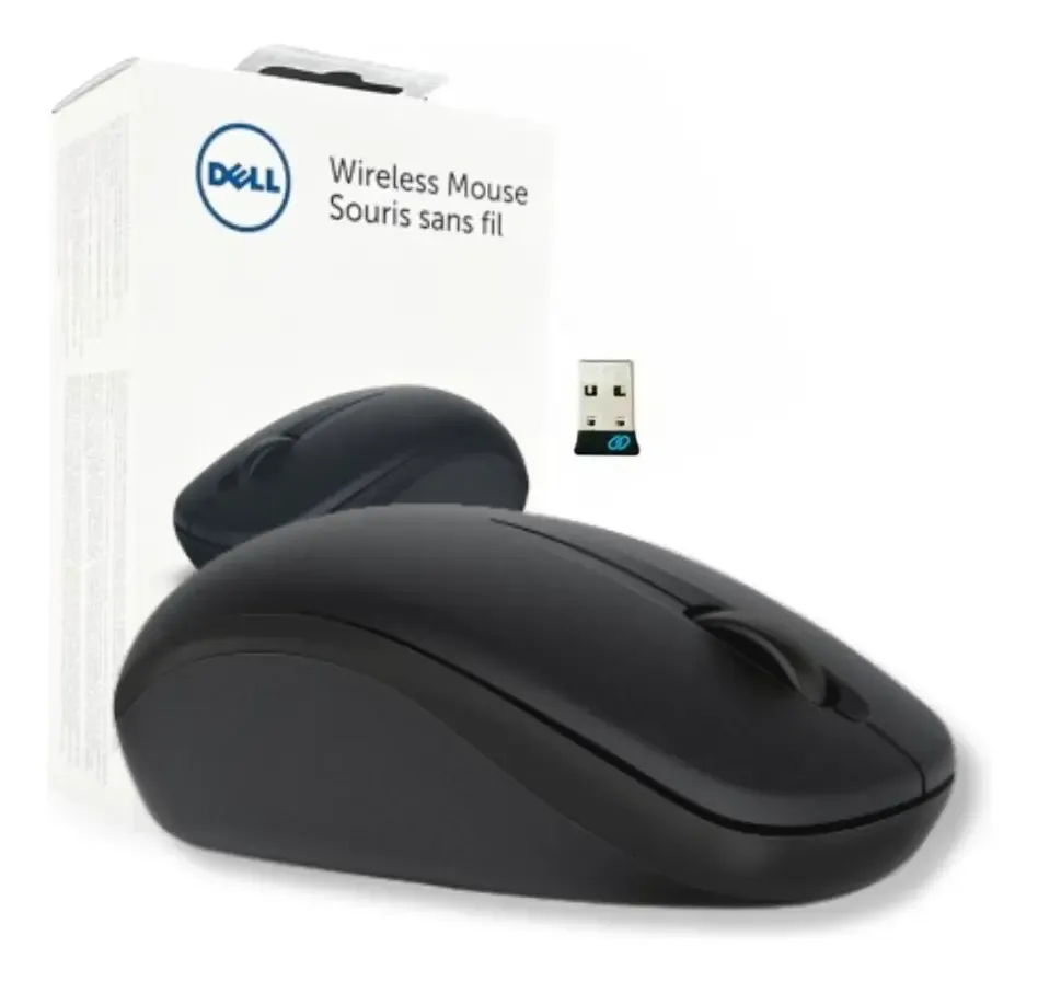 Mouse Sem Fios Dell Wm126 Óptico De 2,4 Ghz Cor Preto - R$ 109