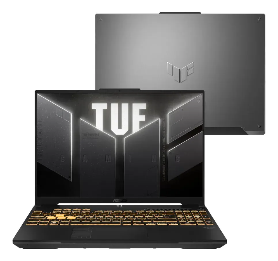 Notebook ASUS TUF Gaming F16 Core 5 NVIDIA RTX 4050 16GB Ram 512GB SSD Home Tela 16" FHD+ Mecha Gray - FX607VU-RL053W - R$ 7.449