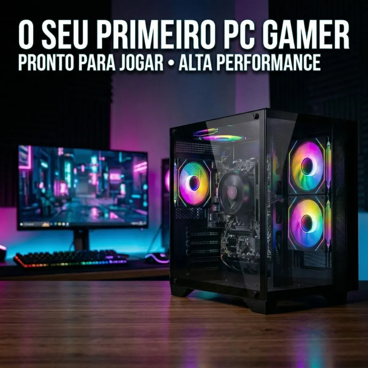 Pc Computador Cpu Gamer Amd Ryzen 5 5600gt 16gb Ssd 480gb