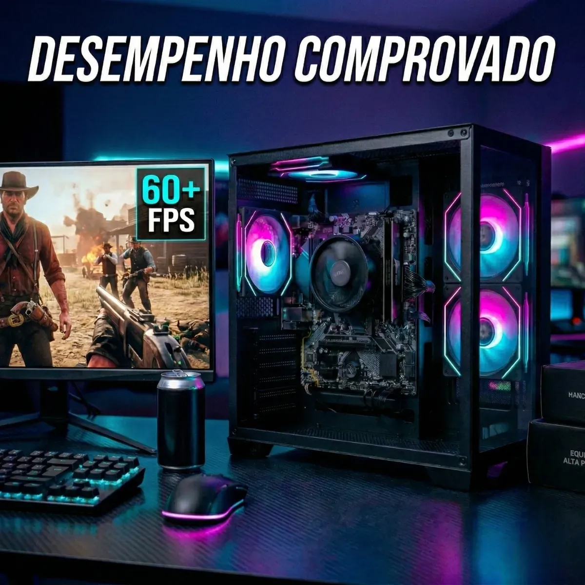 Pc Computador Cpu Gamer Amd Ryzen 5 5600gt 16gb Ssd 480gb