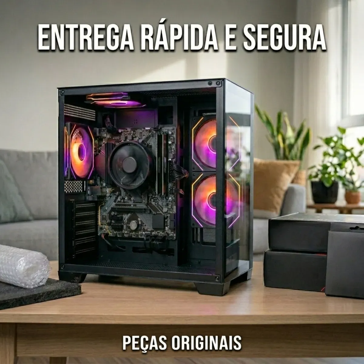 Pc Computador Cpu Gamer Amd Ryzen 5 5600gt 16gb Ssd 480gb
