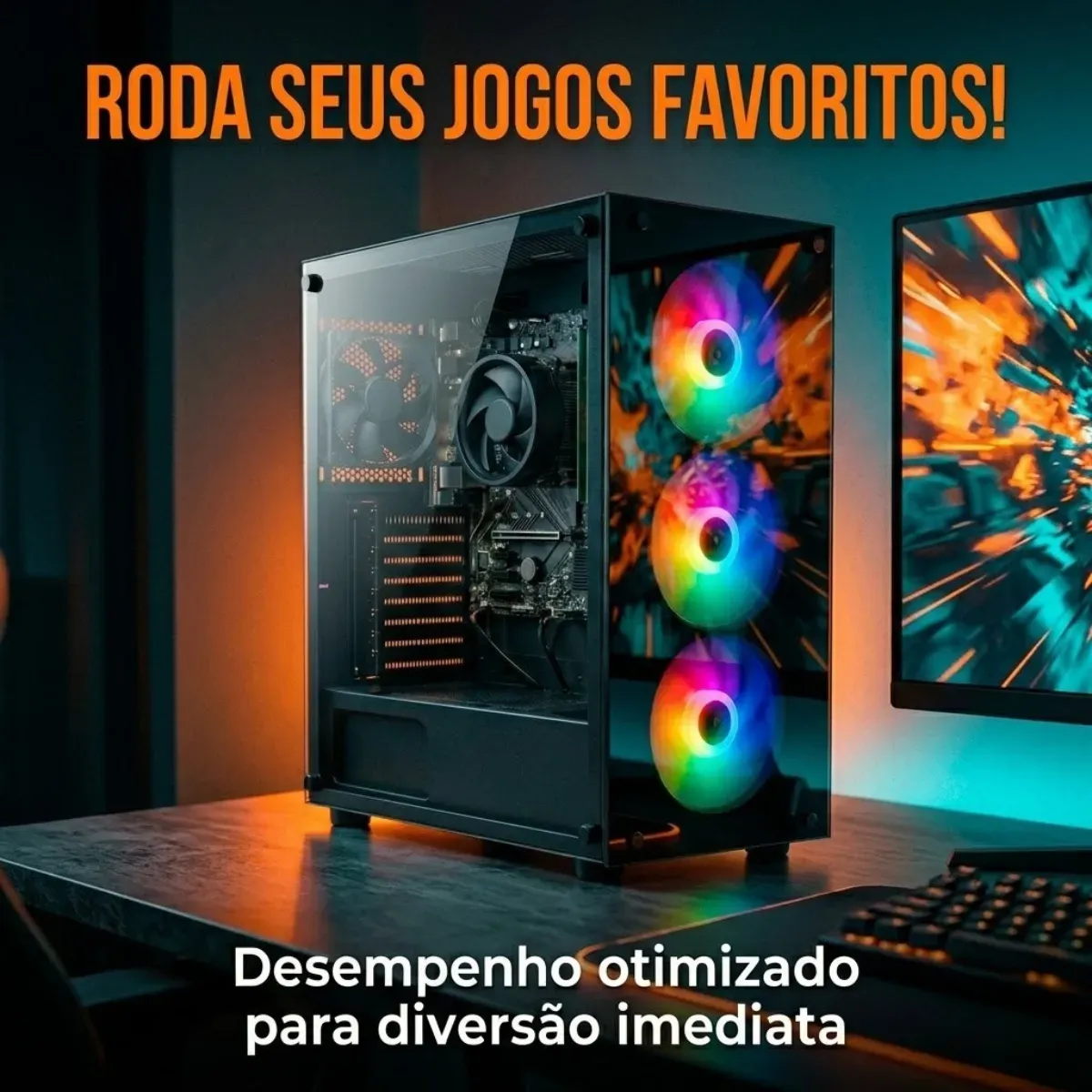 Pc Computador Cpu Gamer Amd Ryzen 5 5600gt 16gb Ssd 480gb - R$ 3.137,4