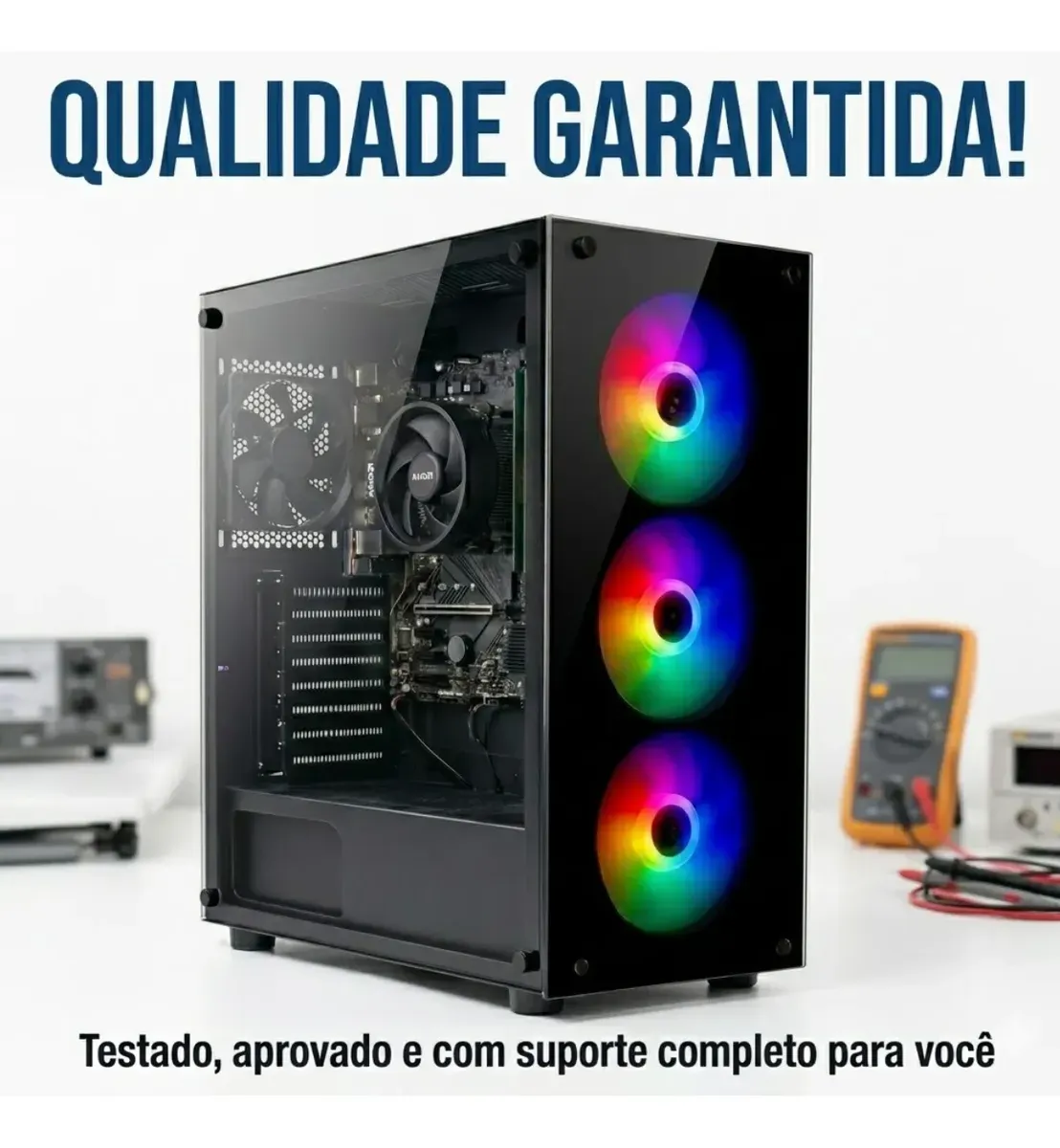 Pc Computador Cpu Gamer Amd Ryzen 5 5600gt 16gb Ssd 480gb - R$ 3.137,4