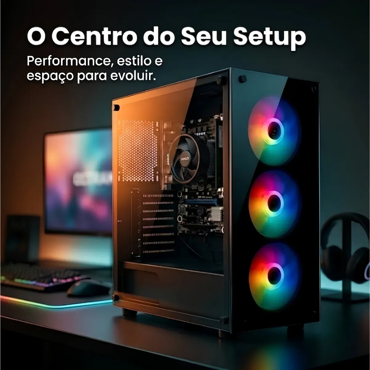 Pc Computador Cpu Gamer Amd Ryzen 5 Memoria 16gb Ssd 480gb - R$ 3.344,75