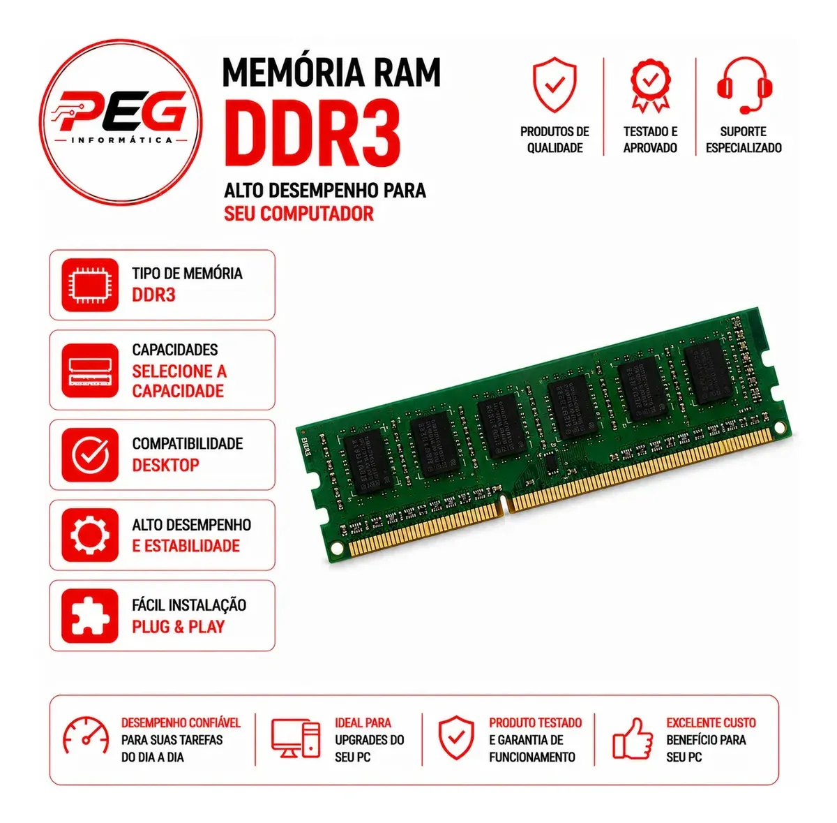 Pc Computador Cpu Intel Core I5 3470 + 16gb Ram + Nvme 120gb - R$ 749,19