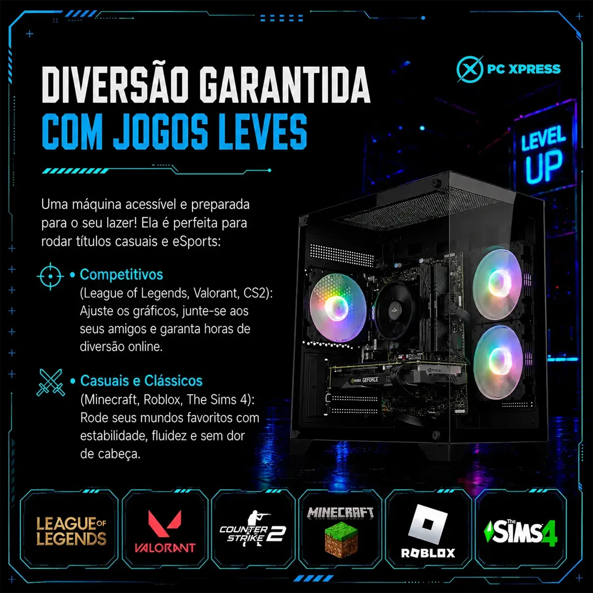 PC CPU Work Intel I7 3770 3.4Ghz 16GB SSD 480GB GT730 4GB - R$ 1.559