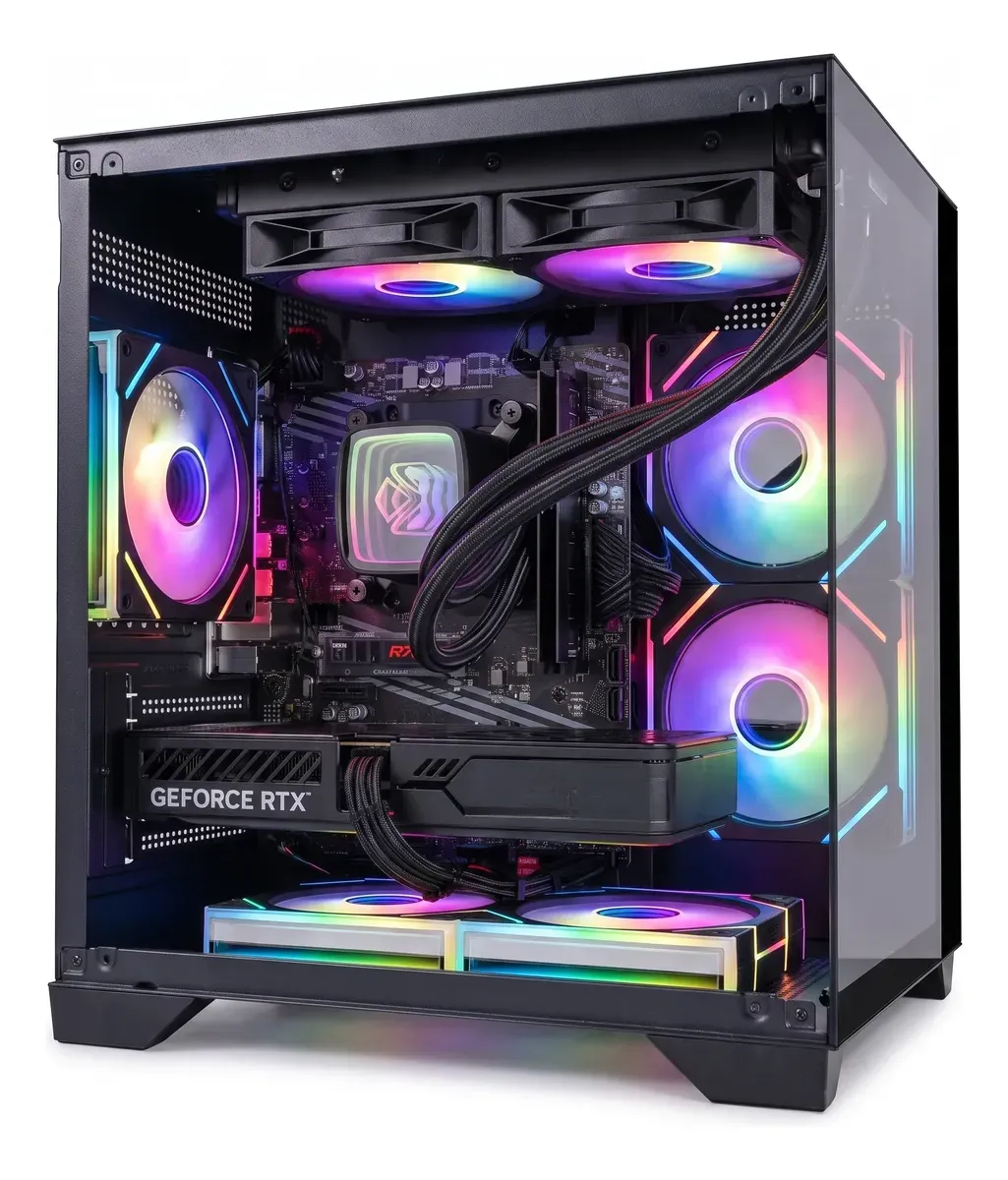 Pc Gamer Black Ryzen 7 5700x Rtx 5060ti 32gb Ssd 1tb Wifi - R$ 11.499