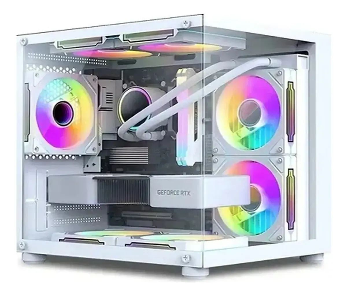 Pc Gamer Branco Aquario Ryzen 5 5600gt Ram 16gb Ssd 512gb - R$ 5.714,14