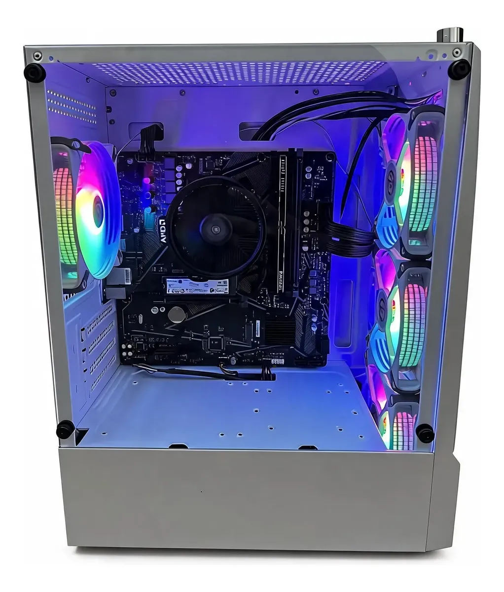 Pc Gamer Branco/ Processador Amd Ryzen 5 5600gt - R$ 3.300