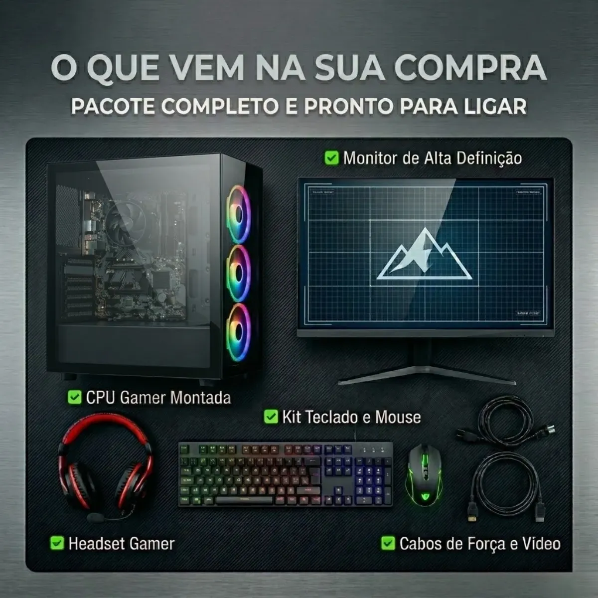 Pc Gamer Completo Amd Ryzen 5 5600gt 16gb 240gb Monitor 19 - R$ 3.912