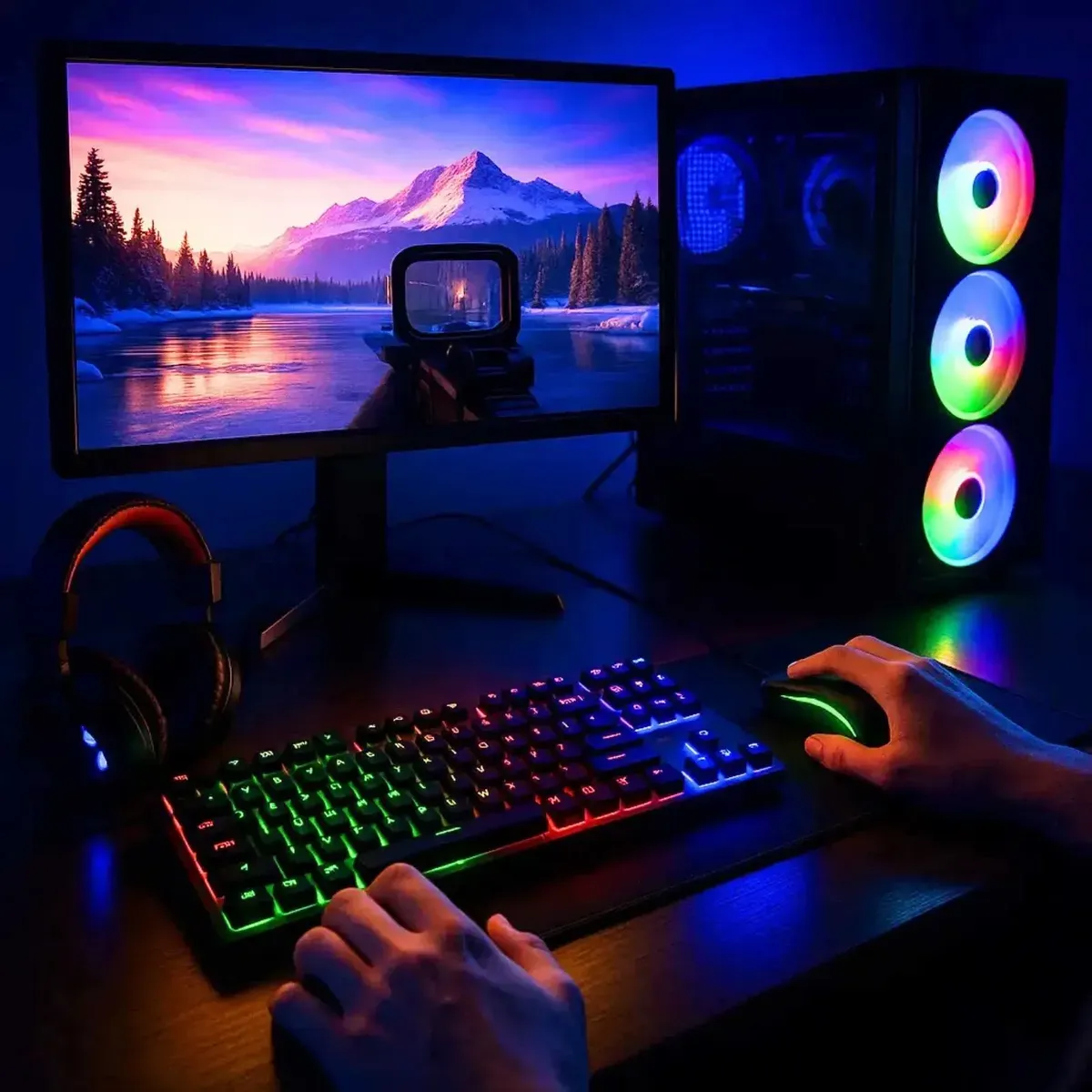 Pc Gamer Completo Intel I5 16gb Ssd 480gb 500w Monitor 19 - R$ 1.882,63
