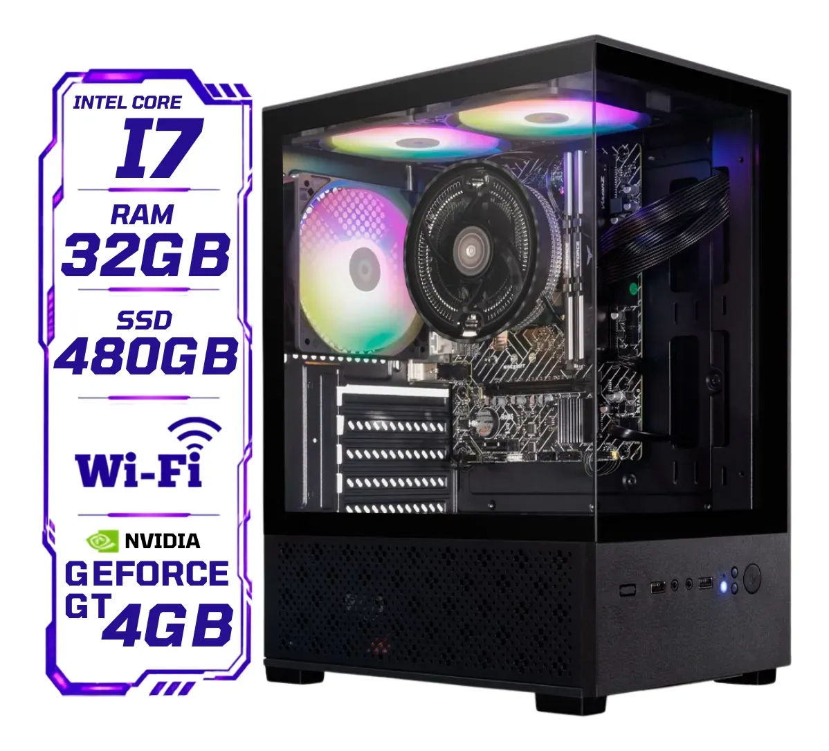 Pc Gamer Cpu I7 + 32gb Ram + Ssd 480gb + Geforce 4gb - R$ 2.699,99