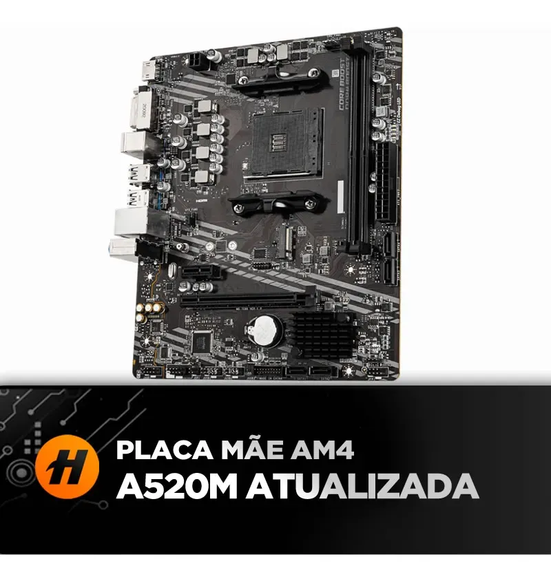 Pc Gamer Cpu Ryzen 5 5600gt Vega 7 Ssd 480gb 16gb Ddr4 500w - R$ 4.748,75