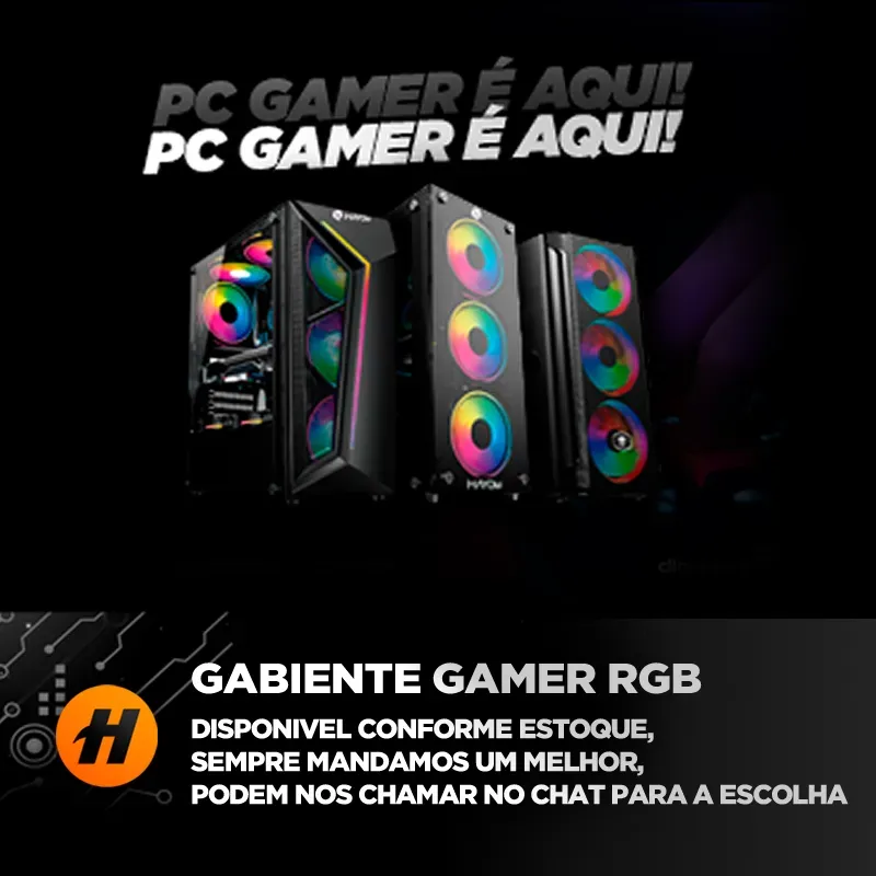 Pc Gamer Cpu Ryzen 5 5600gt Vega 7 Ssd 480gb 16gb Ddr4 500w - R$ 4.748,75