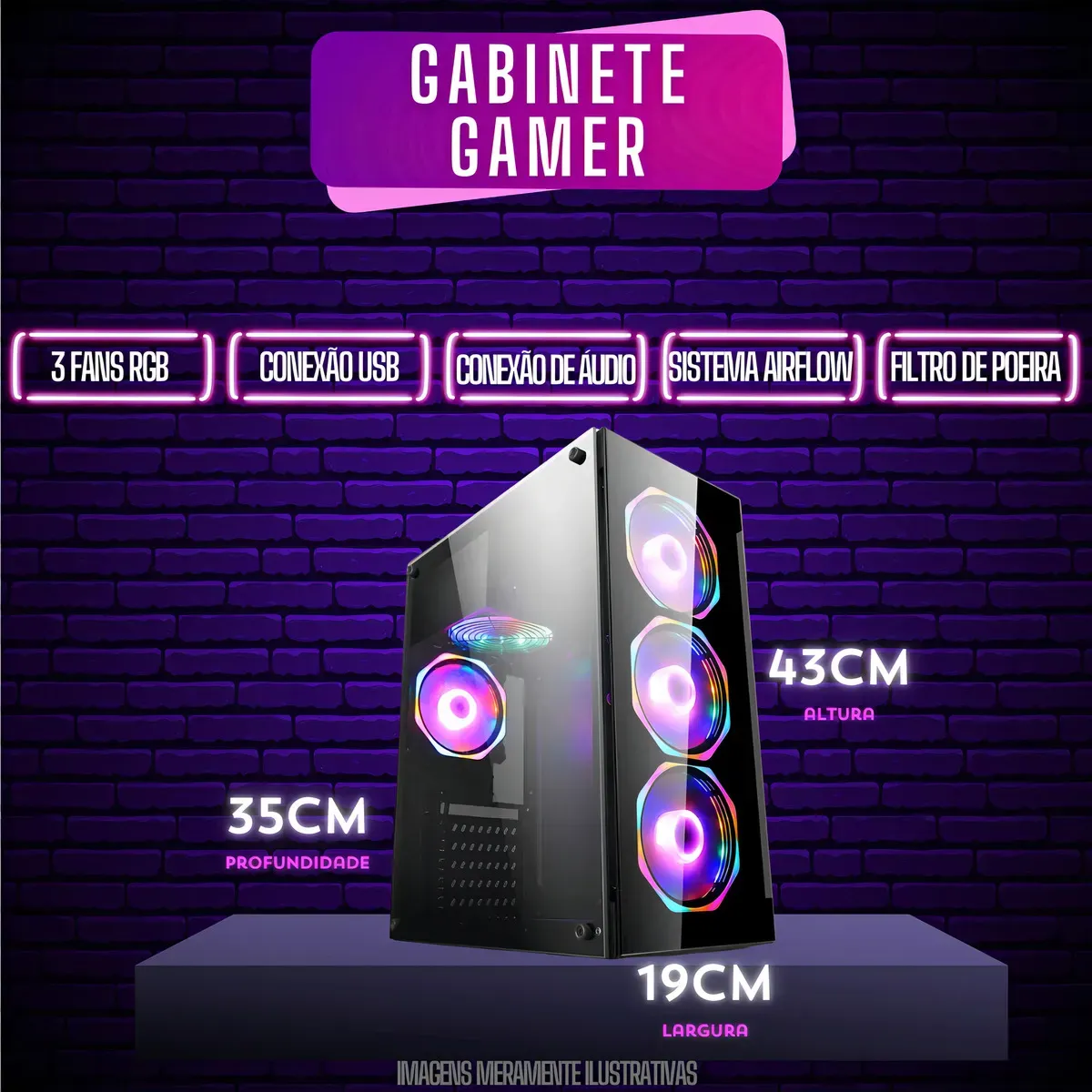 Pc Gamer Fácil Pulse Amd Ryzen 7 5700g Radeon Vega 8 Ssd 480gb 16gb Ddr4 Fonte 500w - Pgf-0150pu - R$ 3.578